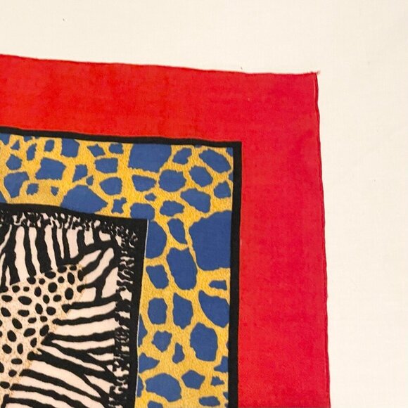 Vintage Semeley Scarf 45 x 45 Inch Made in Turkey - Picture 12 of 16